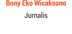 Bony Eko Wicaksono Jurnalis