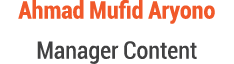 Ahmad Mufid Aryono Manager Content