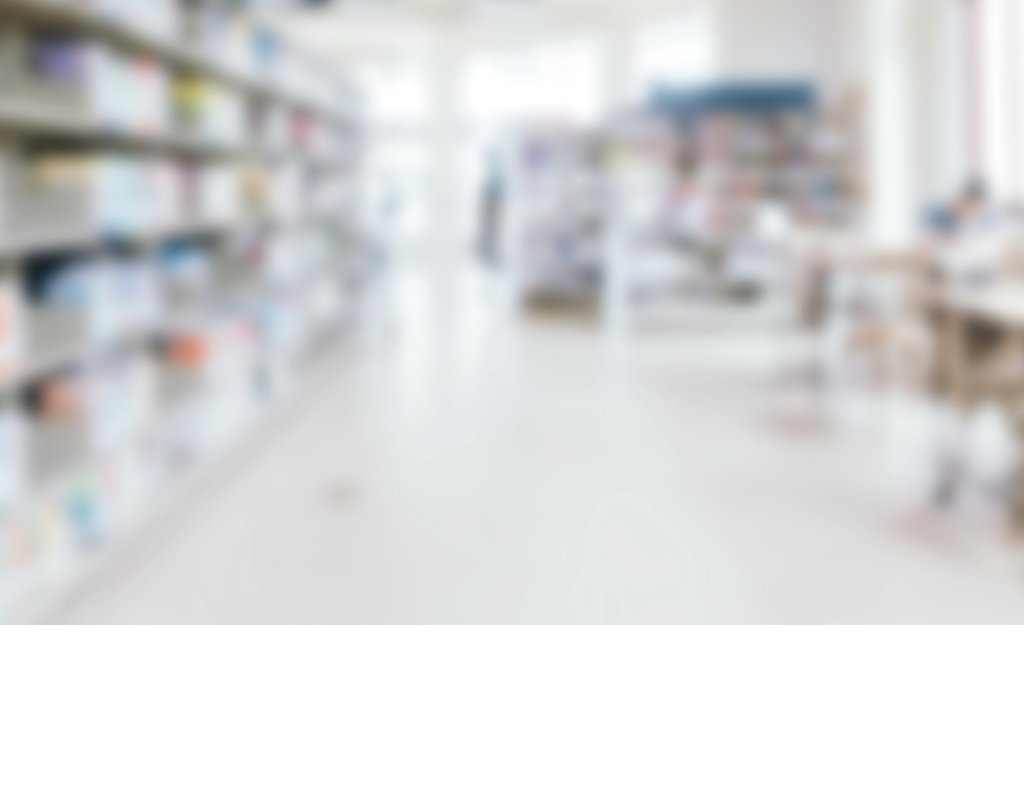 Abstract blur and defocused bookshelf in library interior for background