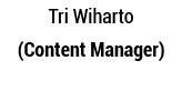 Tri Wiharto (Content Manager)