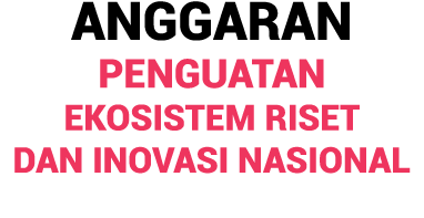 Anggaran Penguatan Ekosistem Riset dan Inovasi Nasional
