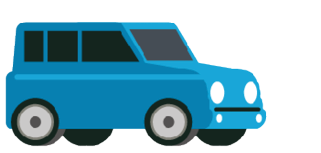 MOBIL PENUMPANG BIRU png