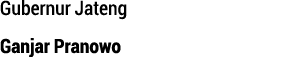 Gubernur Jateng Ganjar Pranowo
