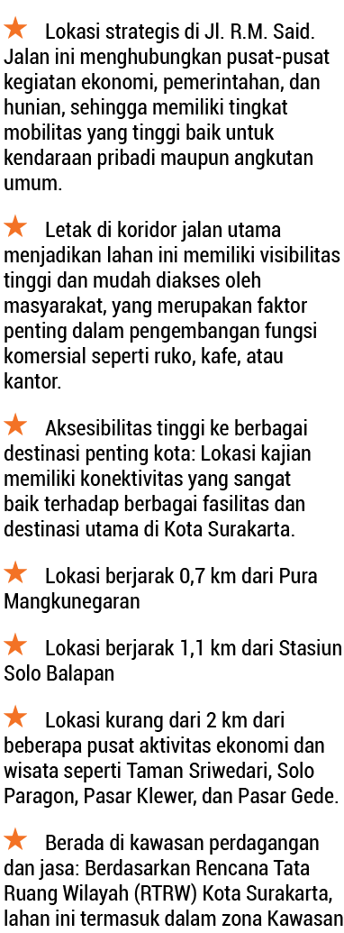 ￼ Lokasi strategis di Jl. R.M. Said. Jalan ini menghubungkan pusat pusat kegiatan ekonomi, pemerintahan, dan hunian,...
