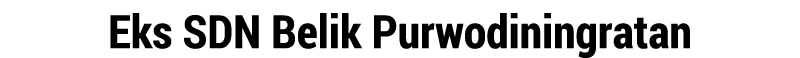 Eks SDN Belik Purwodiningratan