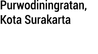 Purwodiningratan, Kota Surakarta