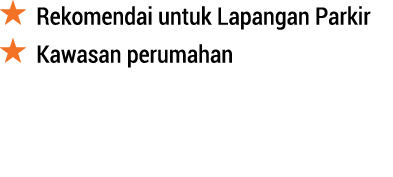 ￼ Rekomendai untuk Lapangan Parkir ￼ Kawasan perumahan 