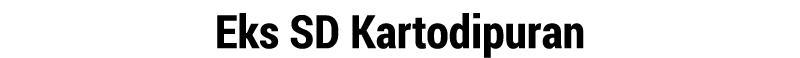 Eks SD Kartodipuran