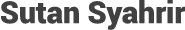 Sutan Syahrir