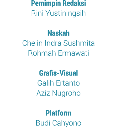 Pemimpin Redaksi Rini Yustiningsih Naskah Chelin Indra Sushmita Rohmah Ermawati Grafis Visual Galih Ertanto Aziz Nugr...