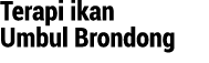 Terapi ikan Umbul Brondong 