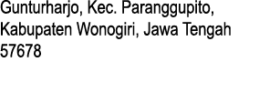 Gunturharjo, Kec. Paranggupito, Kabupaten Wonogiri, Jawa Tengah 57678