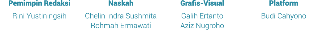 Pemimpin Redaksi Rini Yustiningsih Naskah Chelin Indra Sushmita Rohmah Ermawati Grafis Visual Galih Ertanto Aziz Nugr...