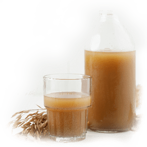 Jamu Beras Kencur, Indonesian Traditional Herbal Drink Made from Rice, Kencur or Aroatic Galangal Rhizome, and Sugar.