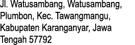 Jl. Watusambang, Watusambang, Plumbon, Kec. Tawangmangu, Kabupaten Karanganyar, Jawa Tengah 57792