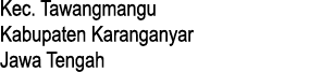 Kec. Tawangmangu Kabupaten Karanganyar Jawa Tengah