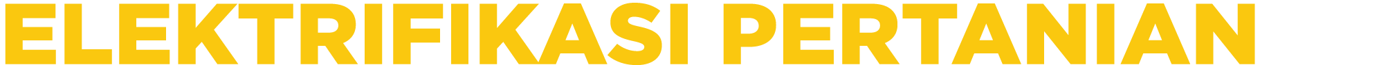 ELEKTRIFIKASI PERTANIAN