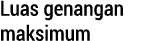 Luas genangan maksimum 