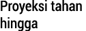Proyeksi tahan hingga 